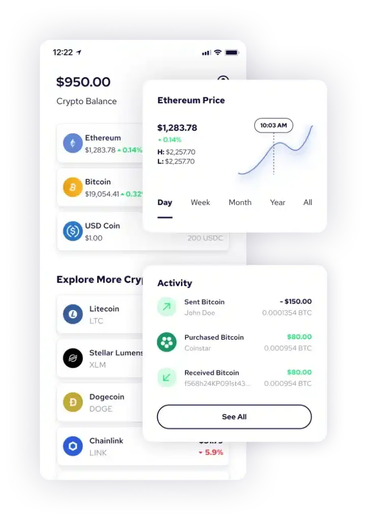 Coinme app multiple screens